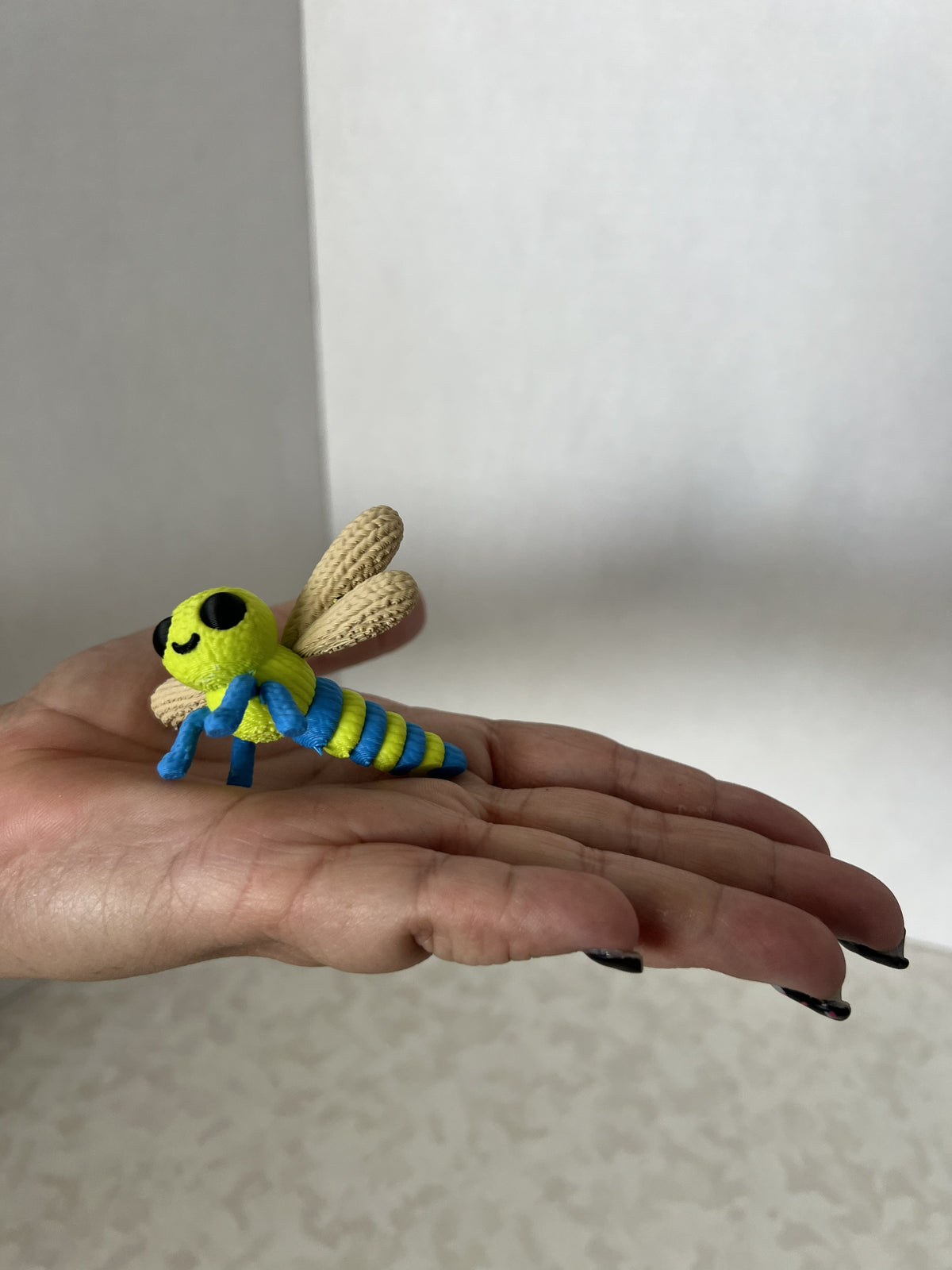 Knitted Dragonfly In Color