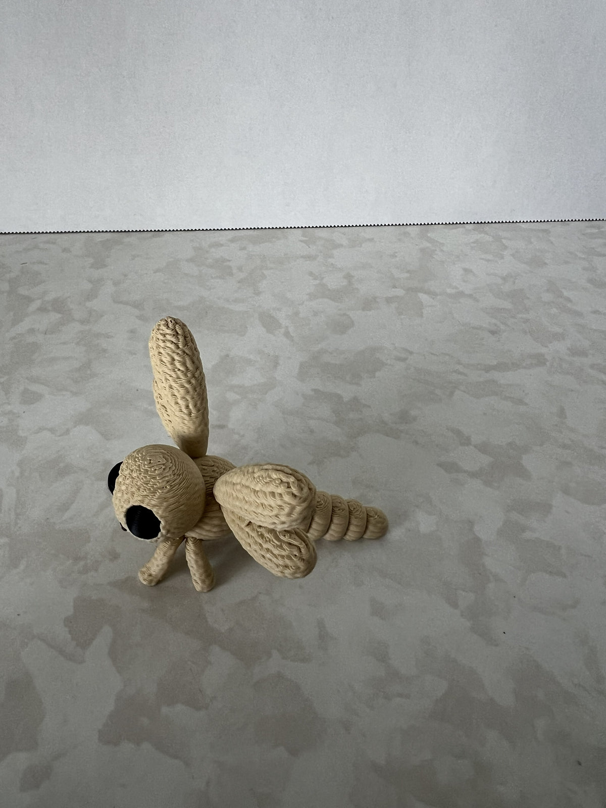 Knitted Tan Dragonfly