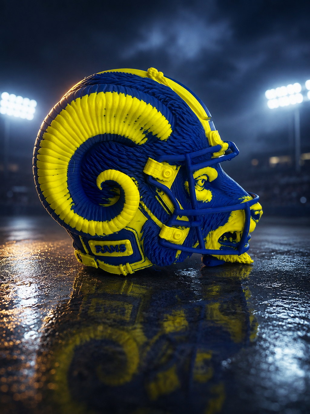 Medium Size Rams Helmet